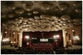 A wide view of the Teatro Auditorium in Mar del Plata, Argentina, as the opening ceremonies of the 2005 Summit of the Americas got under way Friday, Nov. 4, 2005.