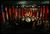 Flags of Croatia, Macedonia, Albania and the U.S. provide a colorful background as delegates from the Adriatic Charter countries meet to discuss regional issues as well as their joint aspirations for admittance into NATO and the European Community, Sunday, May 7, 2006.