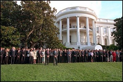 White House Lawn Moment of Silence, Sept. 18, 2001.