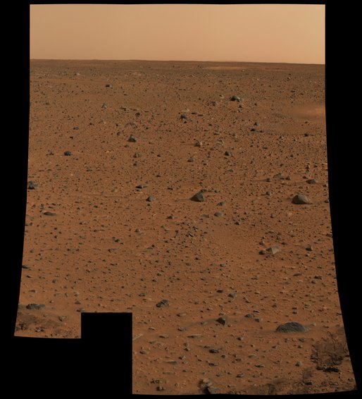 First Color Image from Spirit. This is the first color image of Mars taken by the panoramic camera on the Mars Exploration Rover Spirit. It is the highest resolution image ever taken on the surface of another planet. Photo by NASA/JPL.