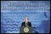 President George W. Bush speaks during a visit to the National Oceanic and Atmospheric Administration Feb. 14. 