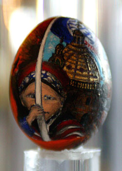 Painted egg by Shawna Morgan, Centerville, IA