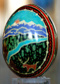 Painted egg by Libby Laird, Billings, MT