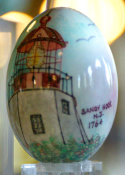 Painted egg by Patty Wiszuk-DeAngelo, Montvale, NJ