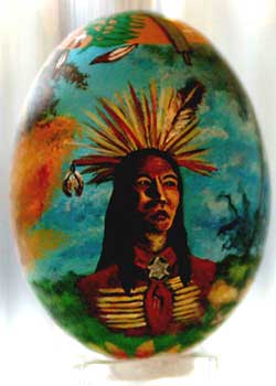 Painted egg by Eliamar Ness, Oklahoma City, OK