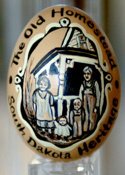 Painted egg by Allyson Nagel, Madison, SD