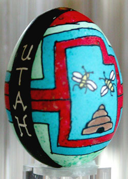 Painted egg by Staci Snarr, Bluffdale, UT