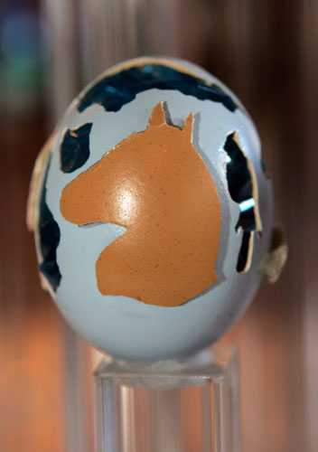 painted egg by Ms. Terry B. Andrews, Lexington, KY