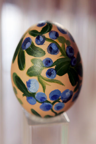 painted egg by Ms. Joanna McCorkle, Brunswick, ME
