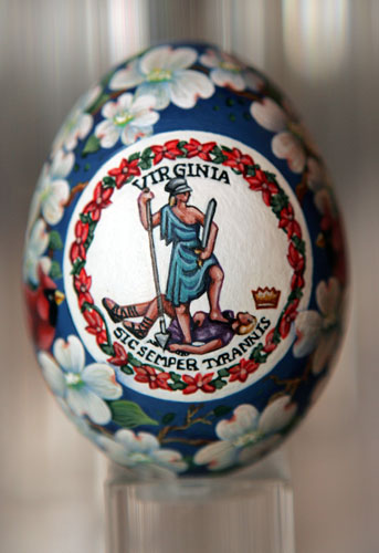 painted egg by Ms. Susan K Stamilio, Arlington, VA