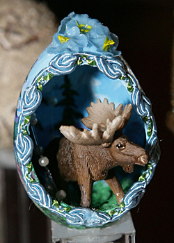 Painted egg by Janaan Kitchen