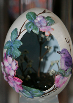 Painted egg by Lynda Young