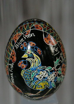 Painted egg by Susan Monahan
