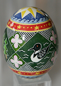 Painted egg by Jeanne Jensen