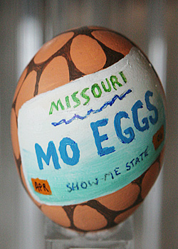 Painted egg by Paul Jackson