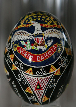 Painted egg by Betty Sprynczynatyk