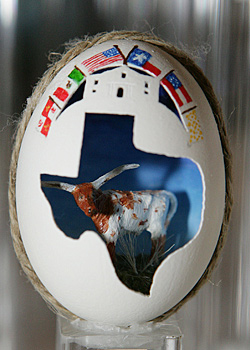 Painted egg by Dennis Abbott