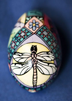 Painted egg by Chrisinda Bowlin