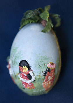 Painted egg by Sylvia Piper