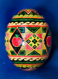 Painted egg by Paul Batz