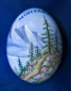 Painted egg by Jill Hodges