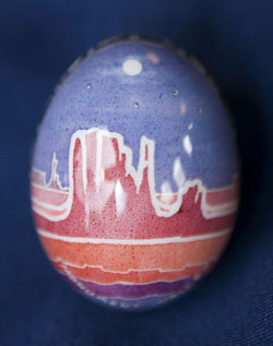 Painted egg by Terry J. Lone
