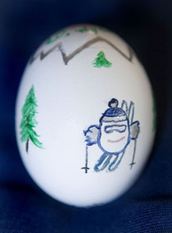 Painted egg by Phillip M. LeDonne