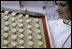 White House kitchen staff prepare tiny marshmallow Easter chick treats Thursday, April 5, 2007, for the annual White House Easter Egg Roll. White House photo by Shealah Craighead 