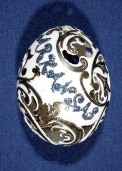 Painted and Decorated Egg Representing Arkansas