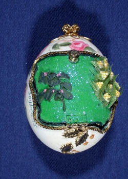 Painted and Decorated Egg Representing Iowa