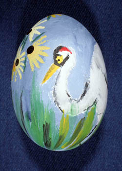 Painted and Decorated Egg Representing Maryland