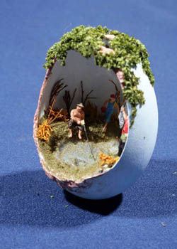 Painted and Decorated Egg Representing Oregon