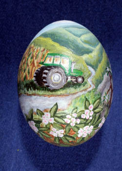 Painted and Decorated Egg Representing Pennsylvania