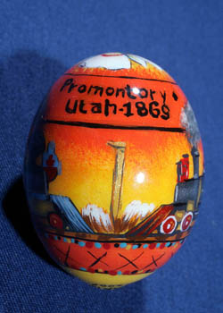 Painted and Decorated Egg Representing Utah