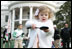 A young child carefully balances her Easter Egg on a spoon Monday, March 24, 2008 on the South Lawn of the White House, during the 2008 White House Easter Egg Roll.