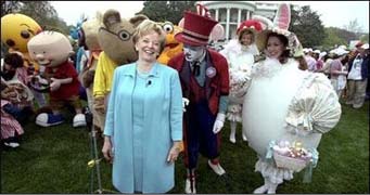 Mrs. Cheney Hosting the 2003 White House Easter Egg Roll