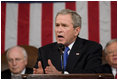 El Presidente George W. Bush pronuncia su Discurso sobre el Estado de la Nación el martes 31 de enero de 2006 en el Capitolio. Foto por Eric Draper de la Casa Blanca. 