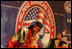 A member of The Seven Falls Indian Dancers performs during the second regional Helping America's Youth Conference on Friday, August 4, 2006, in Denver, Colorado. The dancers are from the Pawnee, Flandreau Santee-Sioux Crow Creek Sioux, and Cheyenne River Sioux tribes. The troupe has been dancing throughout Colorado for over 25 years.