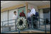 President George W. Bush, Mrs.Laura Bush and Japanese Prime Minister Junichiro Koizumi stand with Dr. Benjamin Hooks, Memphis resident and former director of the NAACP, as they tour the balcony-walkway of the Lorraine Motel in Memphis Friday, June 30, 2006, site of the 1968 assassination of civil rights leader Dr. Martin Luther King, Jr., which is now the National Civil Rights Museum.