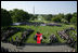 President George W. Bush and Australian Prime Minister John Howard stand for the playing of their respective country's National Anthems during the State Arrival Ceremony held for the Prime Minister on the South Lawn Tuesday, May 16, 2006.