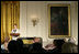 Mrs. Laura Bush addresses guests during the announcement of the President's Global Cultural Initiative in the East Room Monday, Sept. 25, 2006. "And one of the best ways we can deepen our friendships with the people of all countries is for us to better understand each other's cultures, by enjoying each other's literature, music, films and visual arts," said Mrs. Bush in her remarks.