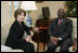 Mrs. Laura Bush meets with Ibrahim Gambari, the United Nation's Special Advisor on Burma, Monday, Dec. 17, 2007, at Mrs. Bush's East Wing office at the White House.