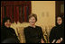Mrs. Laura Bush participates in a "Breaking the Silence" Coffee with breast cancer survivors and members of their families Wednesday, Oct. 24, 2007, in Jeddah, Saudi Arabia.