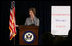 Mrs. Laura Bush addresses members of the Congressional Malaria Caucus on President Bush's Malaria Initiative Thursday, April 24, 2008, at the U.S. Captiol in Washington, D.C.