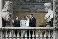 Mrs. Laura Bush is seen Friday, June 13, 2008, during a tour of the Mattei Palace in Rome.