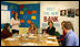 Mrs. Laura Bush participates in a Northern Ireland Youthbank training activity in Belfast, Northern Ireland, Monday, June 16, 2008. The Youthbank students review a grant application and then vote on accepting or declining the application for funding. 