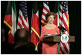 Mrs. Laura Bush delivers remarks at the Kuwait-America Foundation's Stand for Africa Gala Dinner Wednesday, March 12, 2008, at the Residence of the Ambassador of Kuwait.