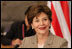 Mrs. Laura Bush, who serves as an Honorary Ambassador to the United Nations Decade of Literacy, participates in an UNESCO roundtable discussion in Paris Monday, Jan. 15, 2007. Following the White House Conference on Global Literacy held in September 2006, UNESCO is hosting upcoming regional literacy conferences in Qatar, Costa Rica, Azerbaijan and Asia. 