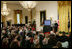 Mrs. Laura Bush addresses guests Tuesday, Feb. 26, 2008 in the East Room of the White House, during the launch of the National Endowment for the Humanities’ Picturing America initiative, to promote the teaching, study, and understanding of American history and culture in schools.