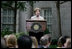 Mrs. Laura Bush addresses guests at a Smithsonian Institution Luncheon Tuesday, May 27, 2008 in Washington, D.C., honoring Mrs. Bush for her contributions to the arts in America.